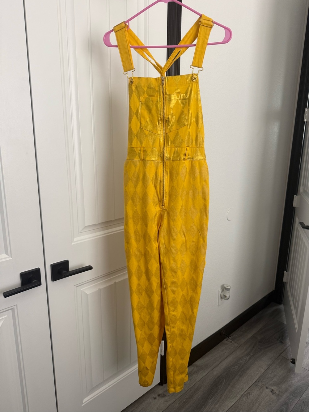 Birds of Prey Harley Quinn Gold Overalls – Medium